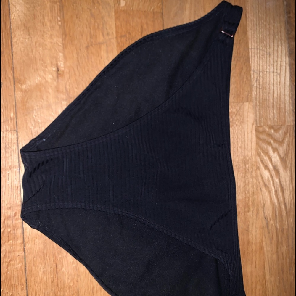 black bathing suit bottoms